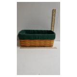 Longaberger Basket With Green Lining