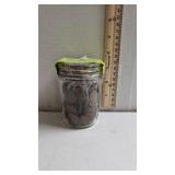 Mason Jar Of Wheat Pennies