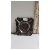 Metal Ashtray With Foreign Writing Engraved