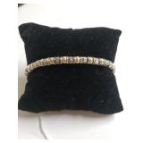 Marked Sterling Silver Coin Bracelet