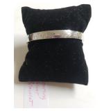 Marked Sterling Silver Floral Bracelet