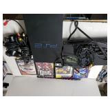 PS2 Game With Controllers & Games