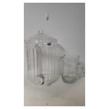 Glass Pitcher And Plastic Liquid Dispenser