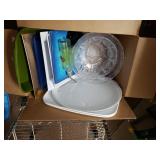 Assorted Plastic Ware,  Baskets & More