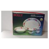 Holly 5pc Fine Porcelain Completer Set