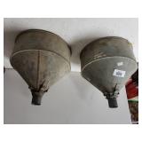 Vintage Large Metal Funnels