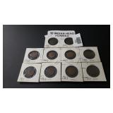 10 Indian Head Pennies