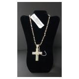 Rare Large 3.75 Marked 925 Sterling Cross And