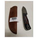 Black Handle Knife With Cover