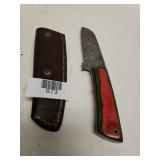 Red/green Handle Knife With Cover