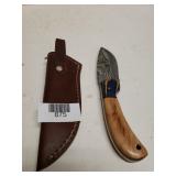 Tan Handled Knife With Cover