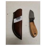 Tan Handle Knife With Cover