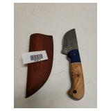 Blue/tan Handle Knife With Cover