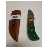 Green Handled Knife With Cover