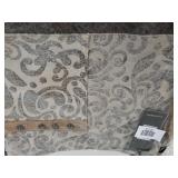 Myra Hand Bag Tan & Black Floral Print