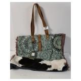 Myra Green Floral Handbag