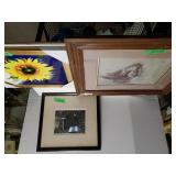 Cowboy Picture, Sunflower Picture & Bird Artwork