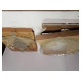 Santa & Christmas Tree Glass Serving Plates