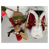 Moose & Santa Claus Mantel Decor