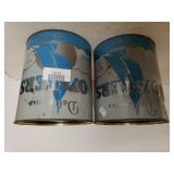 Vintage Oyster Gallon Cans