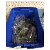 Tote Of Assorted Mason Jars