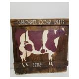 Pub Sign Made From Old Sap Bucket Cover