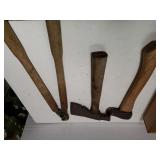 Wooden Handle Axs & Garden Shears