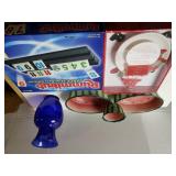 Watermelon Dishes,  Blue Vase, Snowman Cheese