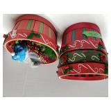 Christmas Baskets With Decor