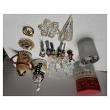 Holiday Glassware,  Knives,  Angel & More