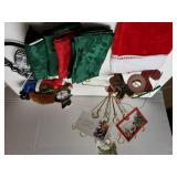 Christmas Decor-stocking, Card Display, Snowman