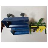 Blue Metal Wagons & John Deere Farm Equipment