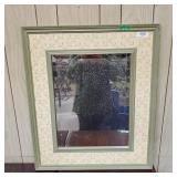 Hanging Mirror With Vines Painted On Frame