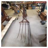 Antique Primitive Large Scythe Hay Rake
