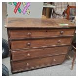 Wooden Dresser With (4) Locking Drawers (No Key