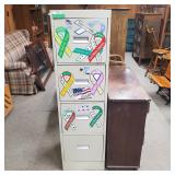 Filing Cabinet With An Assortment Of Magnets