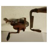 Draw Knife & Bench mount Hand Crank Sharpener