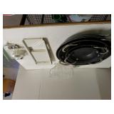 Speckled Assorted Skillets, Hand Shredder,  Glass