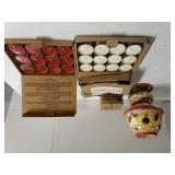 Red/white Tea Candles & Tea Candle Lamp