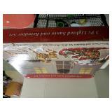 3 Pc Lighted Santa & Reindeer (untested)