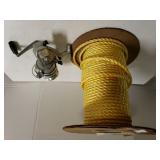 Yellow Polypro Rope & Fishing Reel