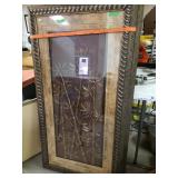 Very Large Gold/tan Bamboo Paintings