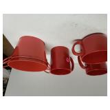 Red Mugs, Soup Cup & Buckets