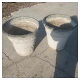 (2) Large Flowering Pots