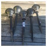 (5) Solar Powered Lawn Lights