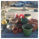 An Assortment Of Flower Pots