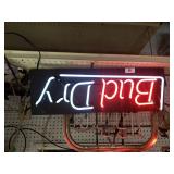 Bud Dry Lighted Beer Sign(works)