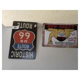 Lubri Gas & Route 66 Auto Signs