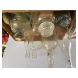Assorted Vintage Glassware & Capper Universal