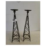 Tall Metal Candle Holders